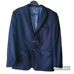 Loro‎ PIana & Co Italy for Saks Fifth Avenue Navy Wool Blazer